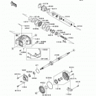 Prairie 650 4X4 (KVF650-A1) Карданный вал - задний