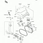 Prairie 650 4X4 Advantage Classic (KVF650-B1) Converter cover / drive belt