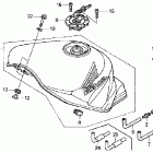 RVT1000R Топливный бак