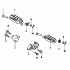 CRF450X Подножки