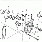 GL1800A Задний суппорт тормозной