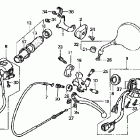 VT750DCB Рулевые переключатели и троса