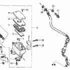 VTX1300C Главный тормозной цилиндр - передний