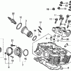 VTX1800F2 Головка цилиндров задняя