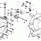 VTX1300S Крышка картера левая