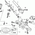 VTR1000F Руль и верхняя траверса