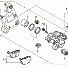 VTX1300S Задний суппорт тормозной