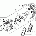 VTX1300S Передний тормозной суппорт