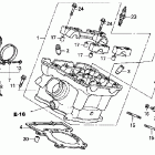RVT1000R Головка цилиндров задняя