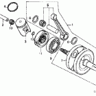 CR85RB Коленвал
