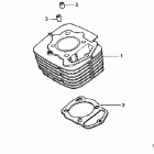 CRF150F Цилиндр