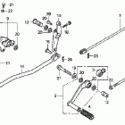 VT750CA Педали