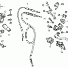 CRF250R Рулевые рычаги , переключатели и тросы