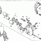 VTX1800F2 Передний тормозной суппорт левый