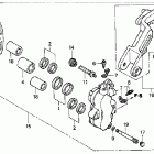 GL1800A Передний тормозной суппорт левый