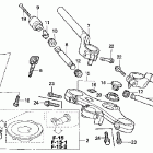 CBR600F4 Руль и панель переднего номера