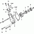 CRF450X Водяной насос