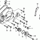 CRF450R Крышка картера левая