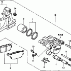VTR1000F Задний суппорт тормозной