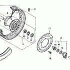 VT750DCB Переднее колесо
