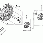 VT750DCB Заднее колесо