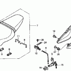 VTR1000F Сидение и задний обтекатель