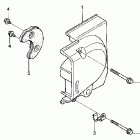 CMX250C Левая задняя крышка картера