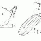 CRF70F Переднее крыло