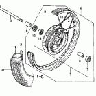 CB250 Переднее колесо