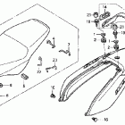 CB900F Сидение и облицовка сидения