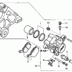 RVT1000R Задний суппорт тормозной