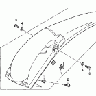 CRF250R Заднее крыло