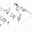 CRF150F Вилка переключения передач