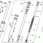 VT750CA Передняя вилка