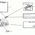 CRF250X Наклейки предупреждения