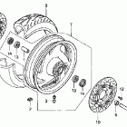 VTX1800C Переднее колесо