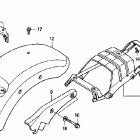 VT750DCB Заднее крыло
