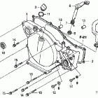 CR85RB Крышка картера правая