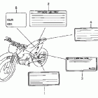 CRF100F Предупредительные таблички