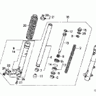 CRF150F Передняя вилка
