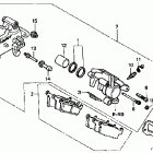 CR85RB Задний суппорт тормозной
