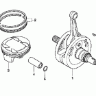 CRF450X Коленвал и поршни