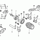 CRF250X Вилка переключения передач