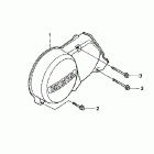 CRF50F Крышка картера левая