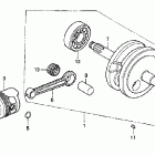 CRF70F Коленвал и поршни