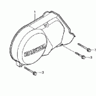 CRF70F Крышка картера левая