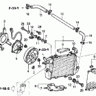 RVT1000R Radiator (l.) ('02-'05)