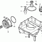 CB900F Масляный насос и картер