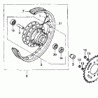 CRF70F Заднее колесо