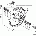 CR125R Заднее колесо